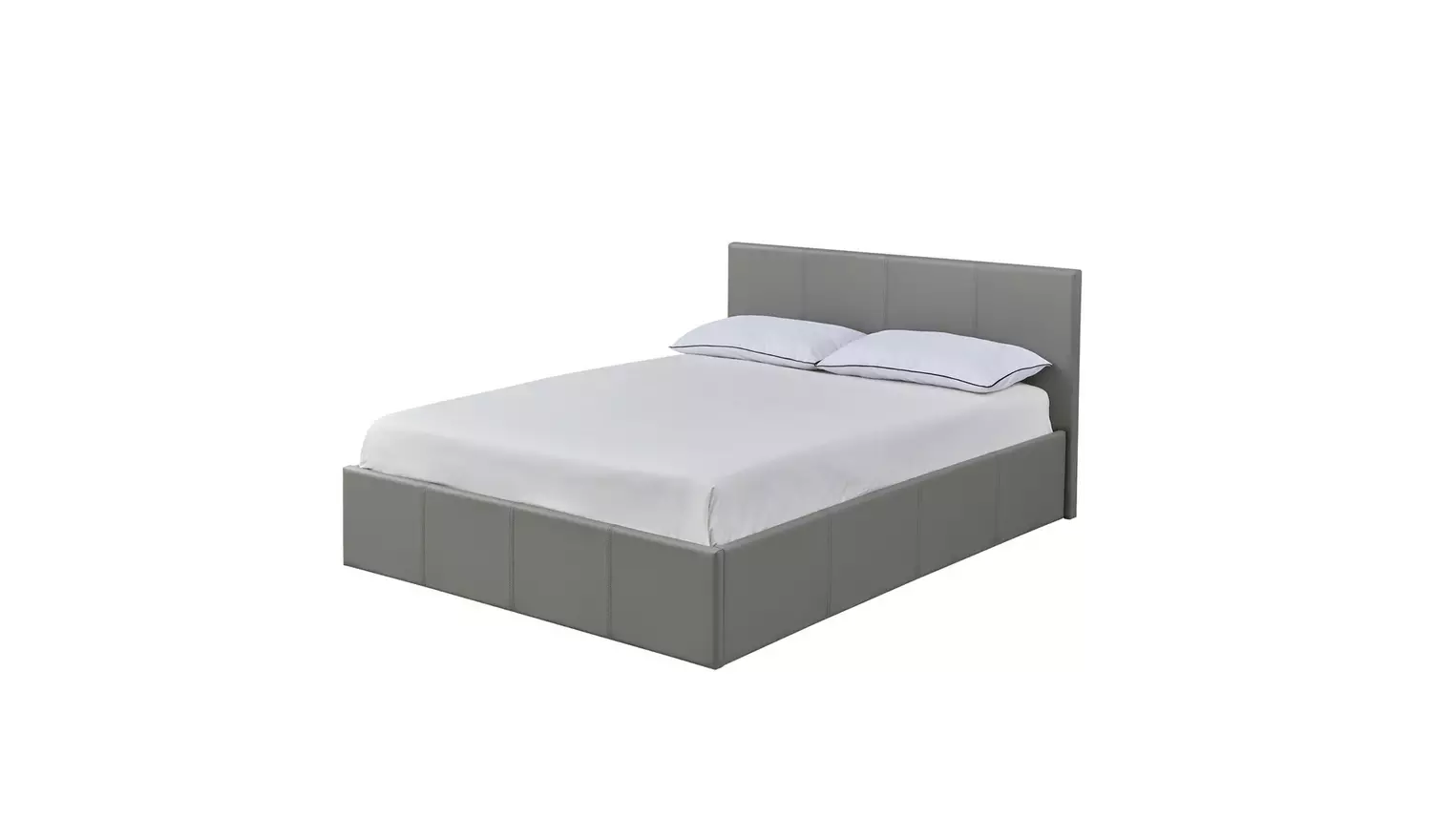 Argos Home Lavendon Small Double Side Open Ottoman Bed- Grey