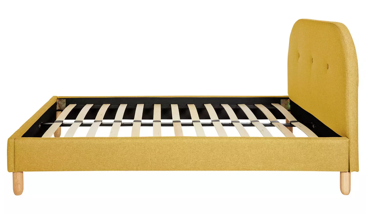 Habitat Elin Double Fabric Bed Frame - Mustard