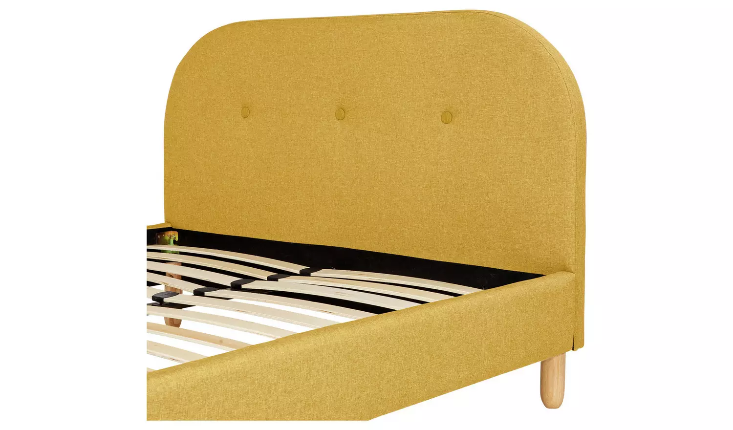 Habitat Elin Double Fabric Bed Frame - Mustard