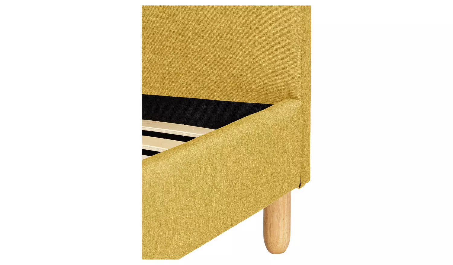 Habitat Elin Double Fabric Bed Frame - Mustard