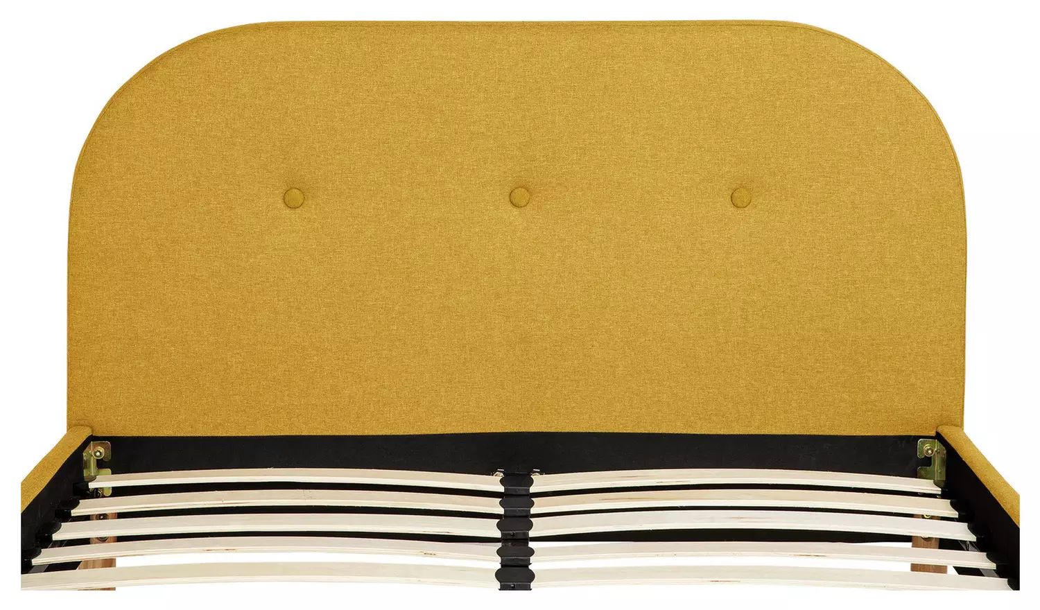 Habitat Elin Double Fabric Bed Frame - Mustard
