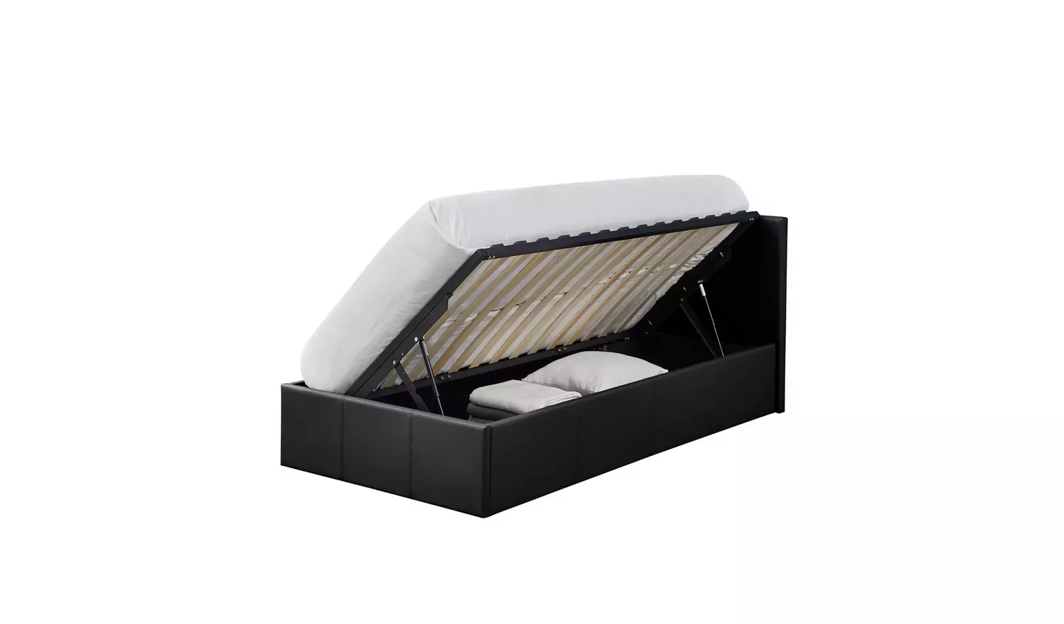 Argos Home Lavendon Single Side Open Ottoman Bed Frame-Black