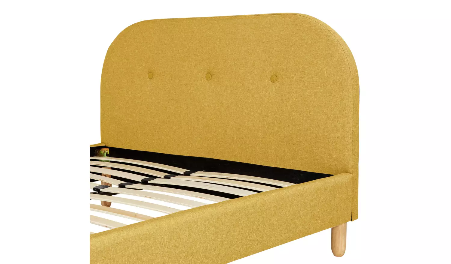 Habitat Elin Small Double Fabric Bed Frame - Yellow