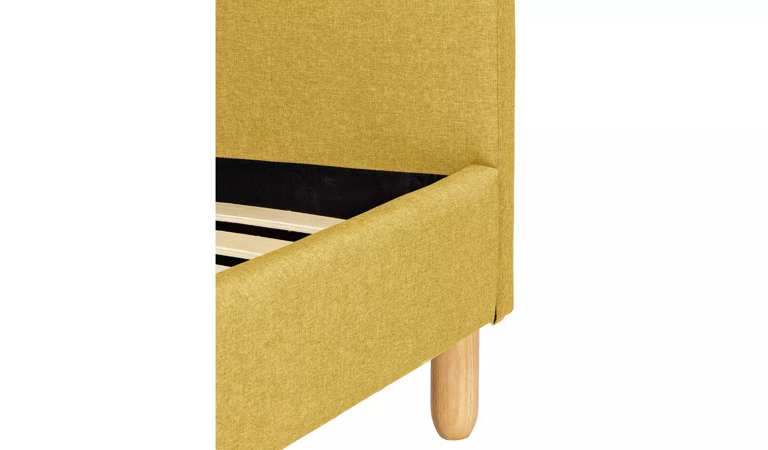 Habitat Elin Small Double Fabric Bed Frame - Yellow