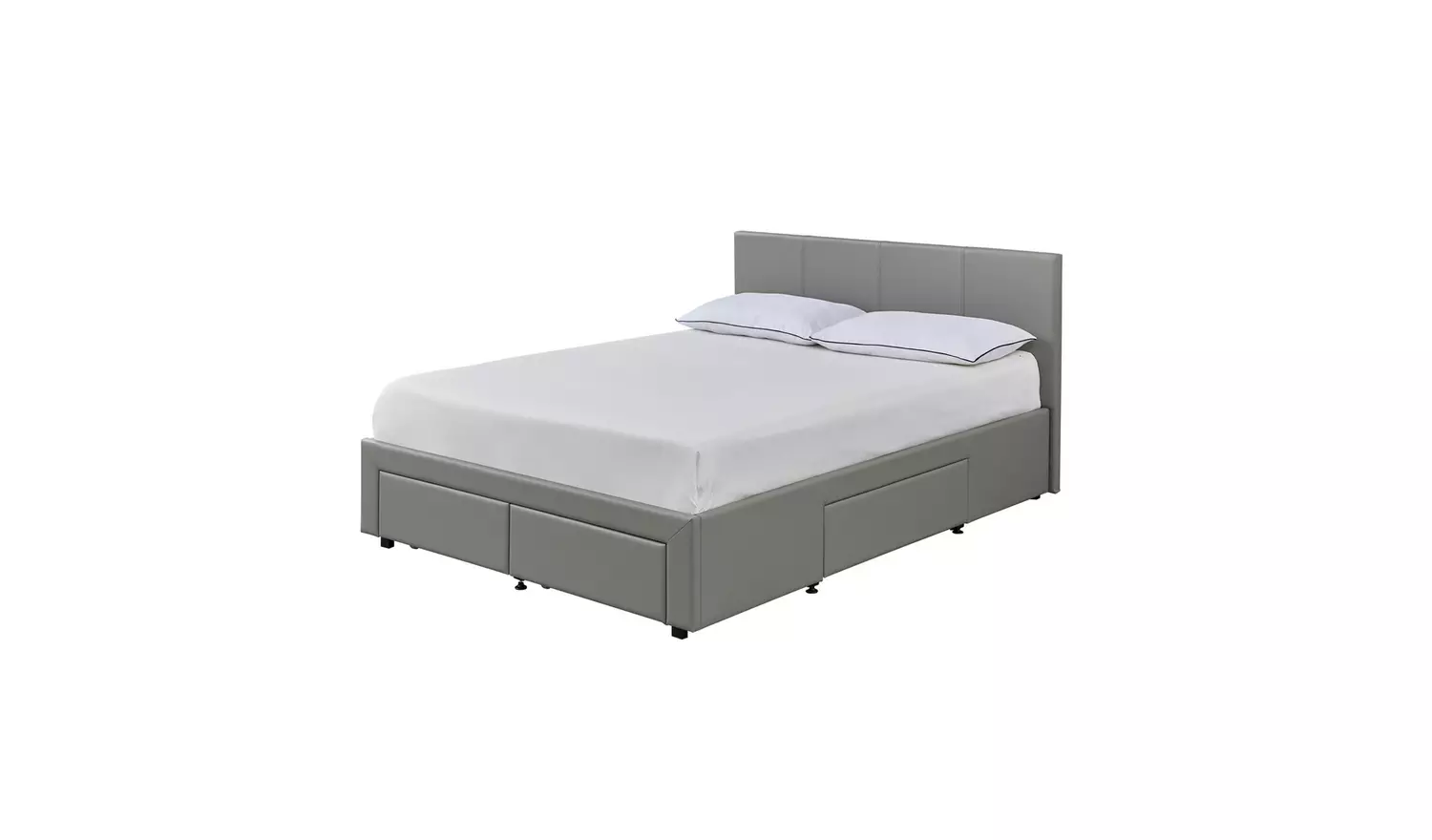 Argos Home Lavendon 4 Drawer Double Bed Frame - Grey