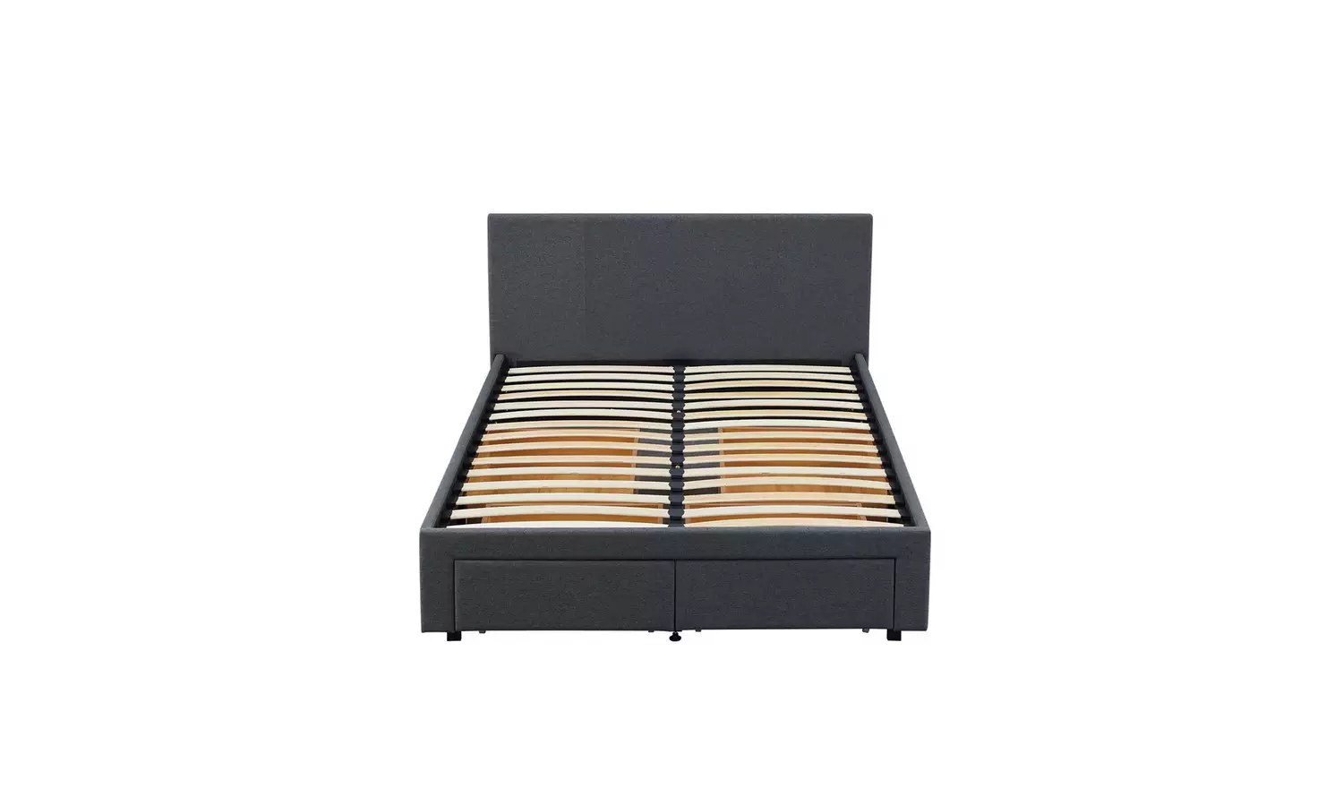 Argos Home Heathdon 4 Drawer Double Fabric Bed Frame - Grey