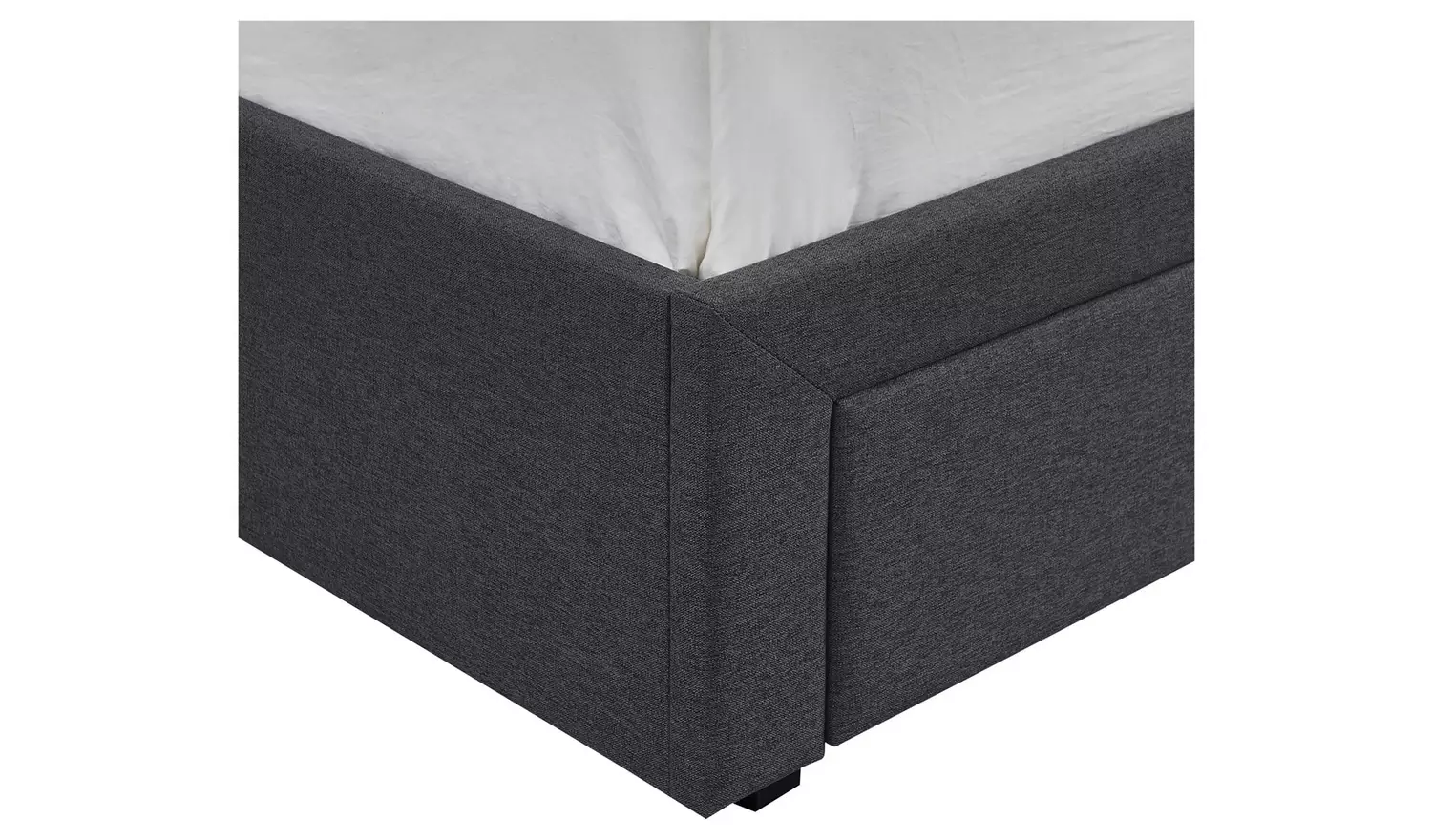 Argos Home Heathdon 4 Drawer Double Fabric Bed Frame - Grey