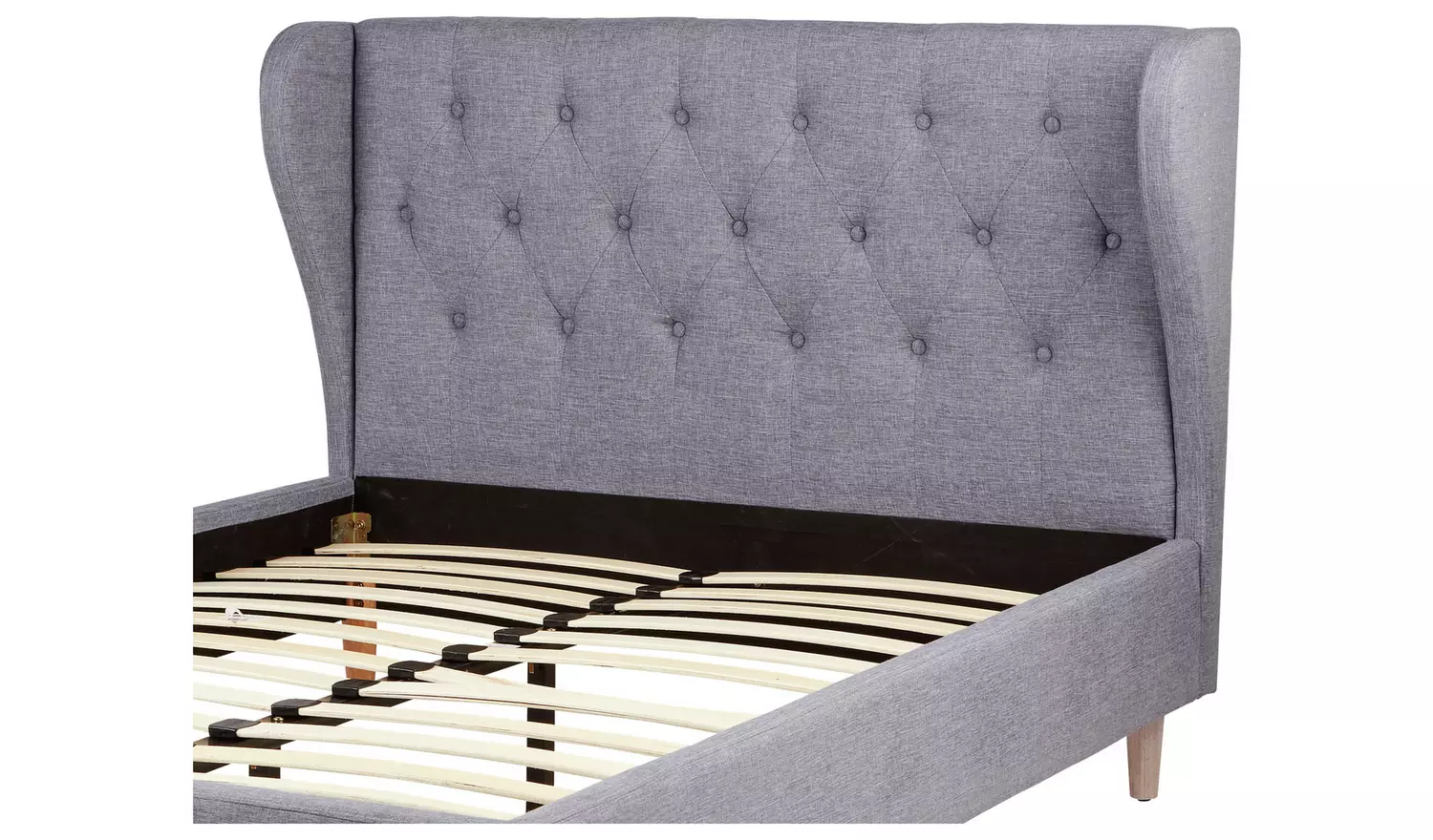 Argos Home Condor Kingsize Fabric Bed Frame - Grey