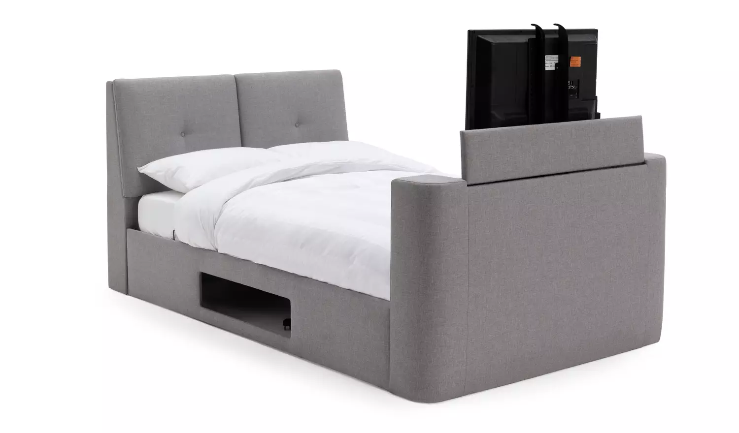 Argos Home Jakob Kingsize TV Ottoman Bed Frame - Grey