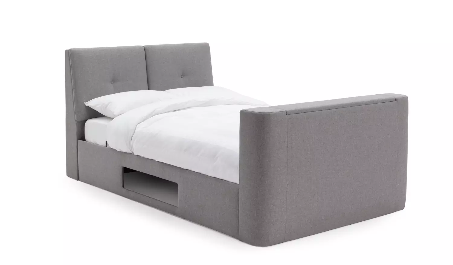 Argos Home Jakob Double TV Ottoman Bed Frame - Grey