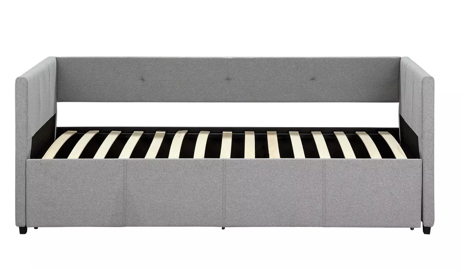 Argos Home Tamara Trundle Day Bed with 2 Mattresses - Grey
