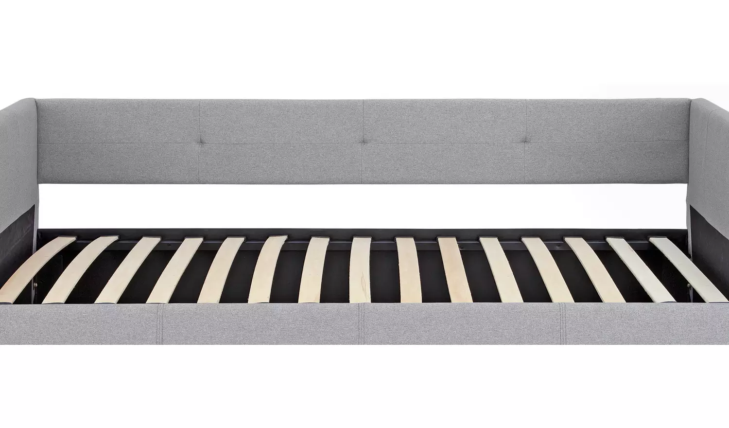 Argos Home Tamara Fabric Day Bed with Trundle - Grey