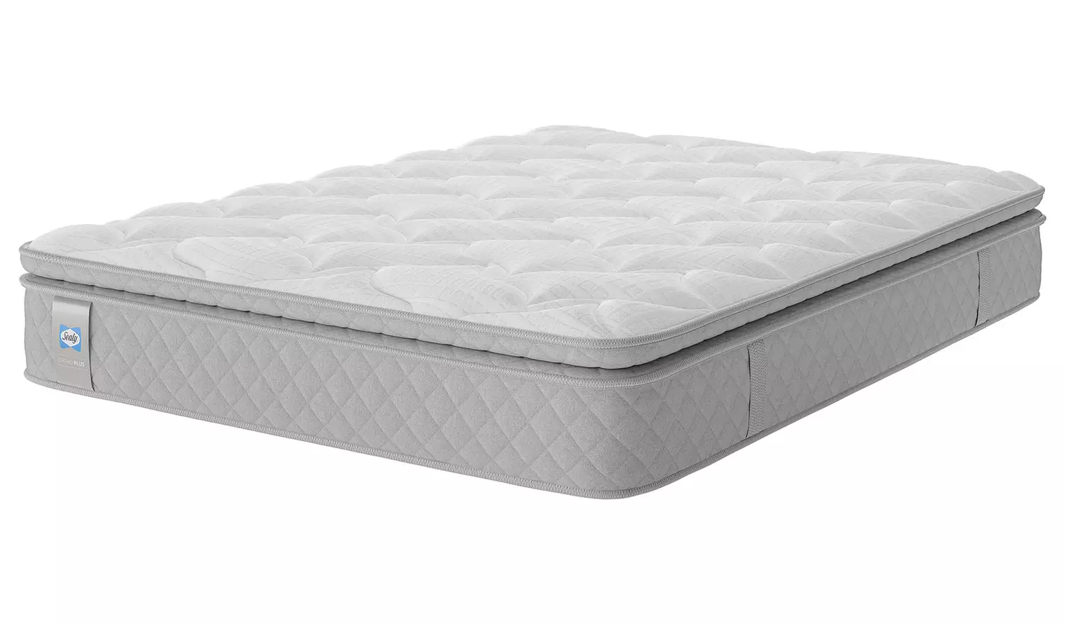 Sealy Abbot Pillowtop Superking 4 Drawer Divan Bed - Grey