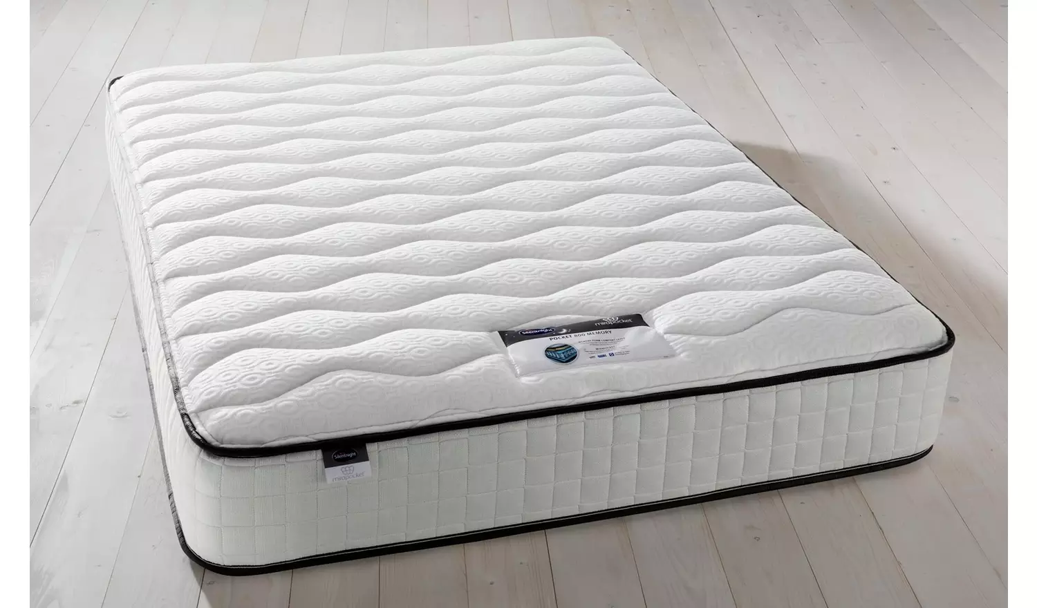 Silentnight Middleton Double Divan Bed - Grey