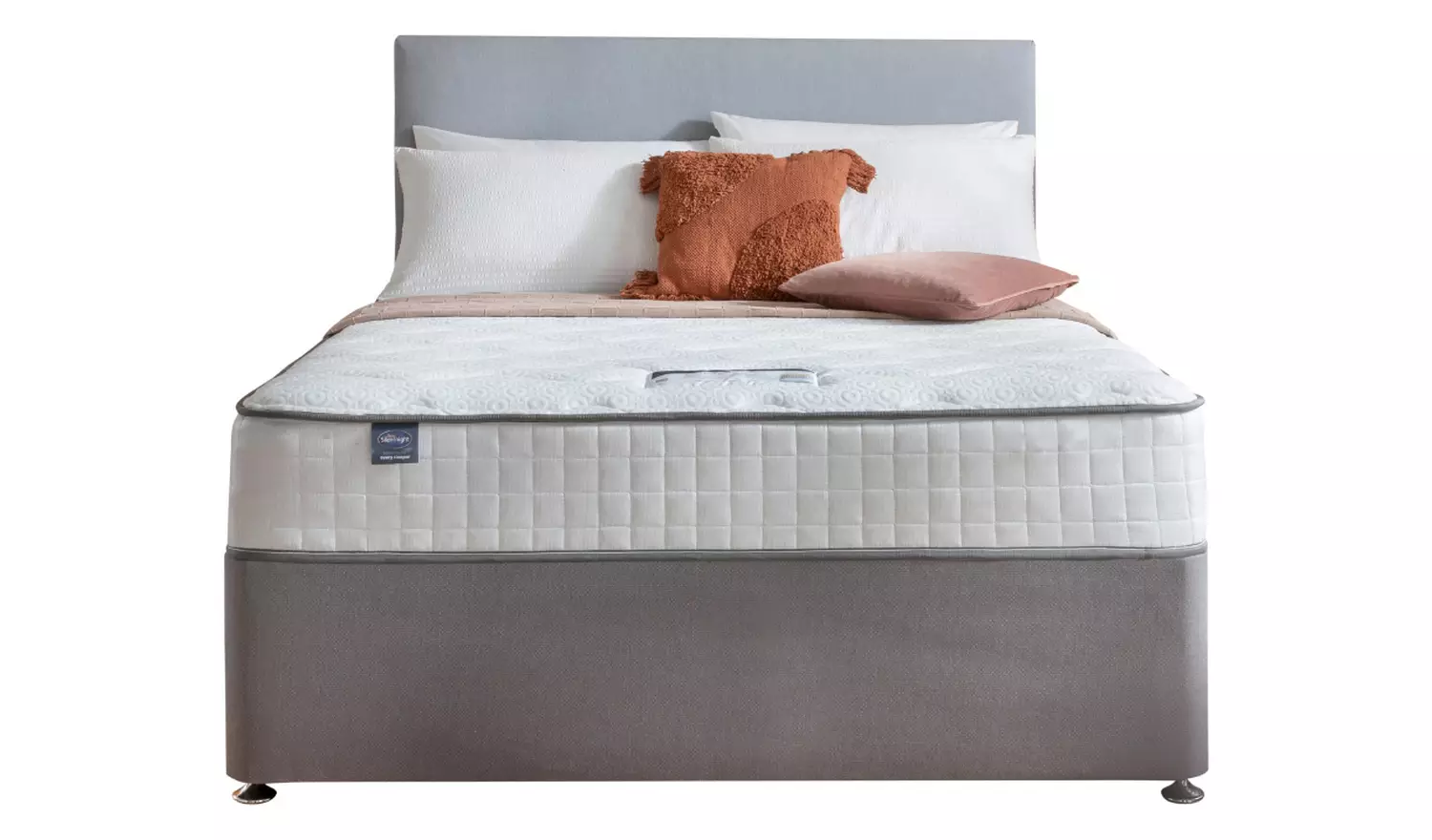 Silentnight Middleton Superking Memory Divan Bed - Grey