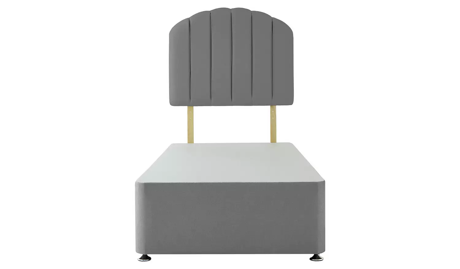 Silentnight Single 2 Drawer Divan Bed Base - Grey