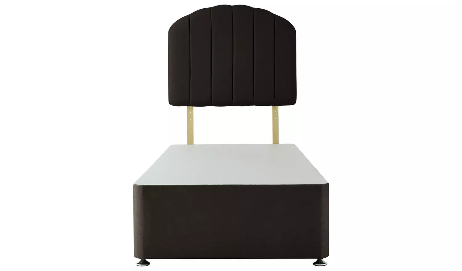 Silentnight Single 2 Drawer Divan Bed Base - Charcoal