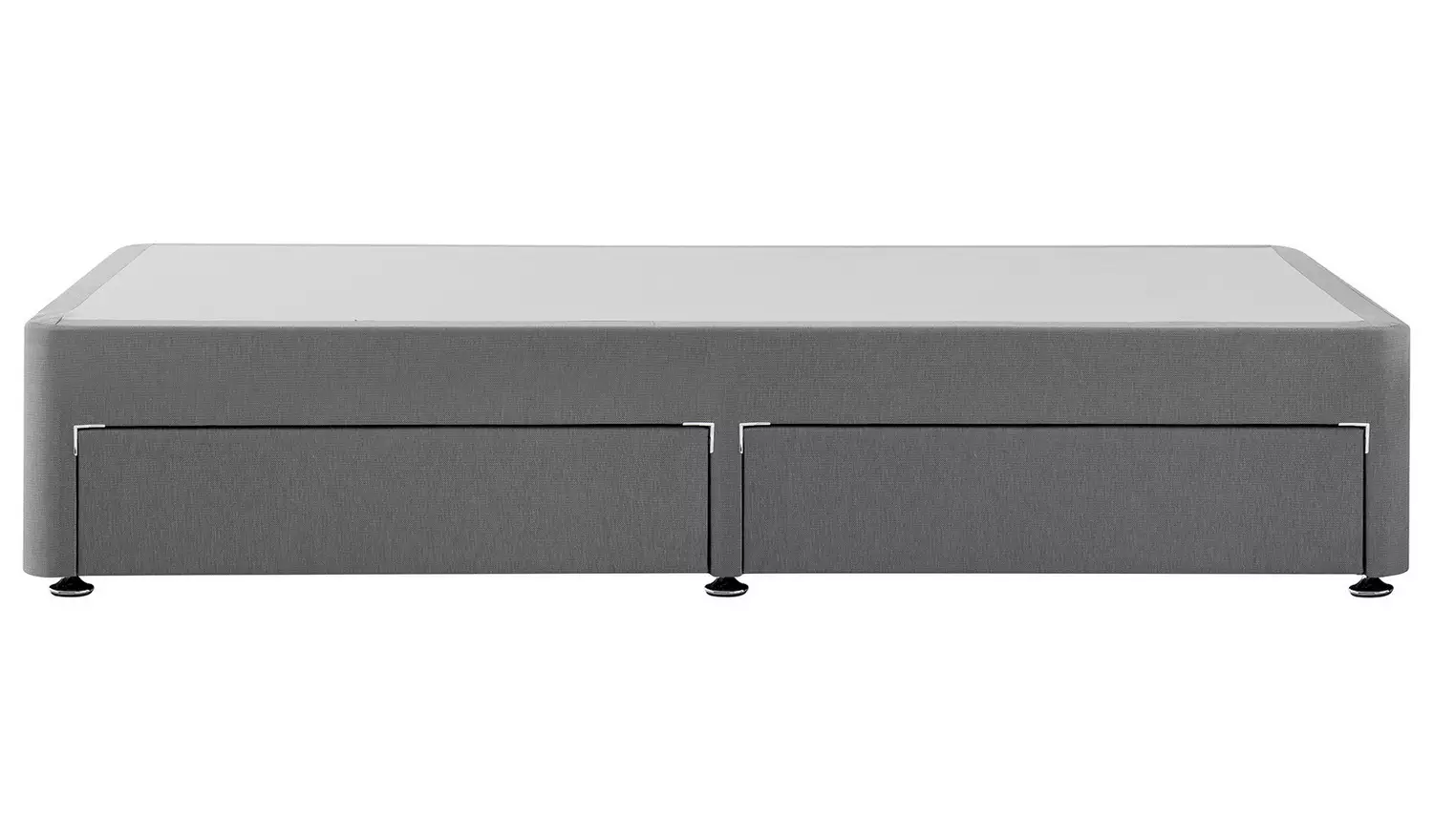Silentnight Double 4 Drawer Divan Bed Base - Grey