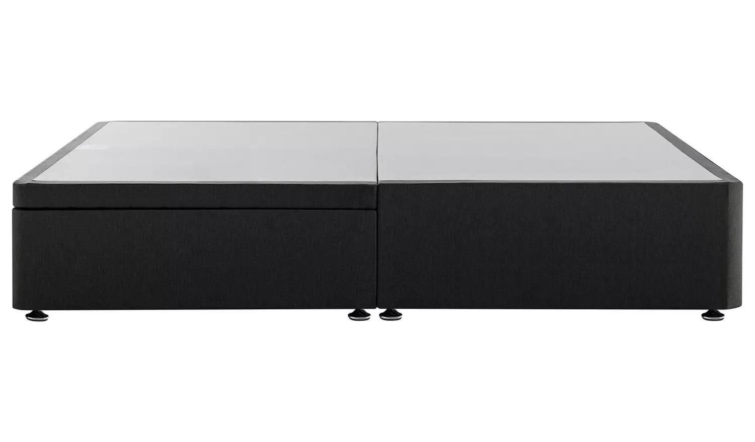 Silentnight Kingsize Half Ottoman Bed Base - Charcoal