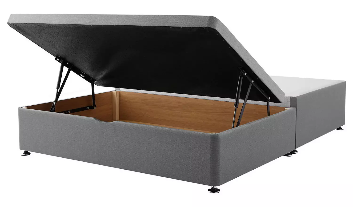 Silentnight Small Double Half Ottoman Bed Base - Grey