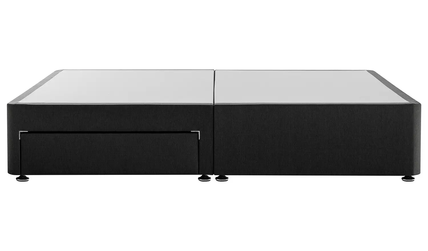 Silentnight Kingsize 2 Drawer Divan Bed Base - Charcoal