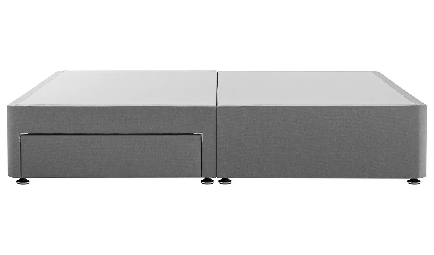 Silentnight Kingsize 2 Drawer Divan Bed Base - Grey