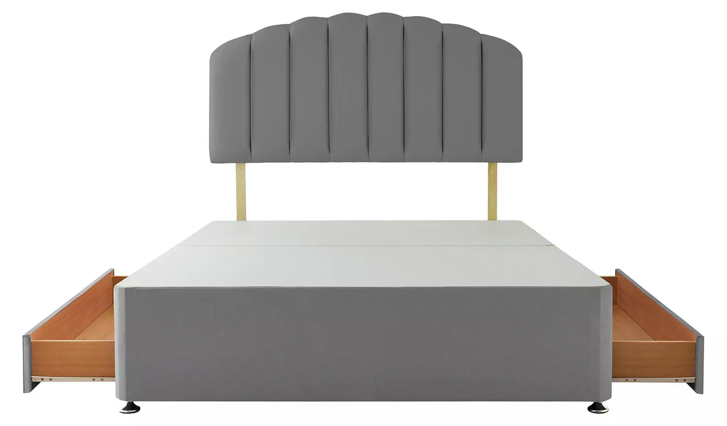 Silentnight Kingsize 2 Drawer Divan Bed Base - Grey