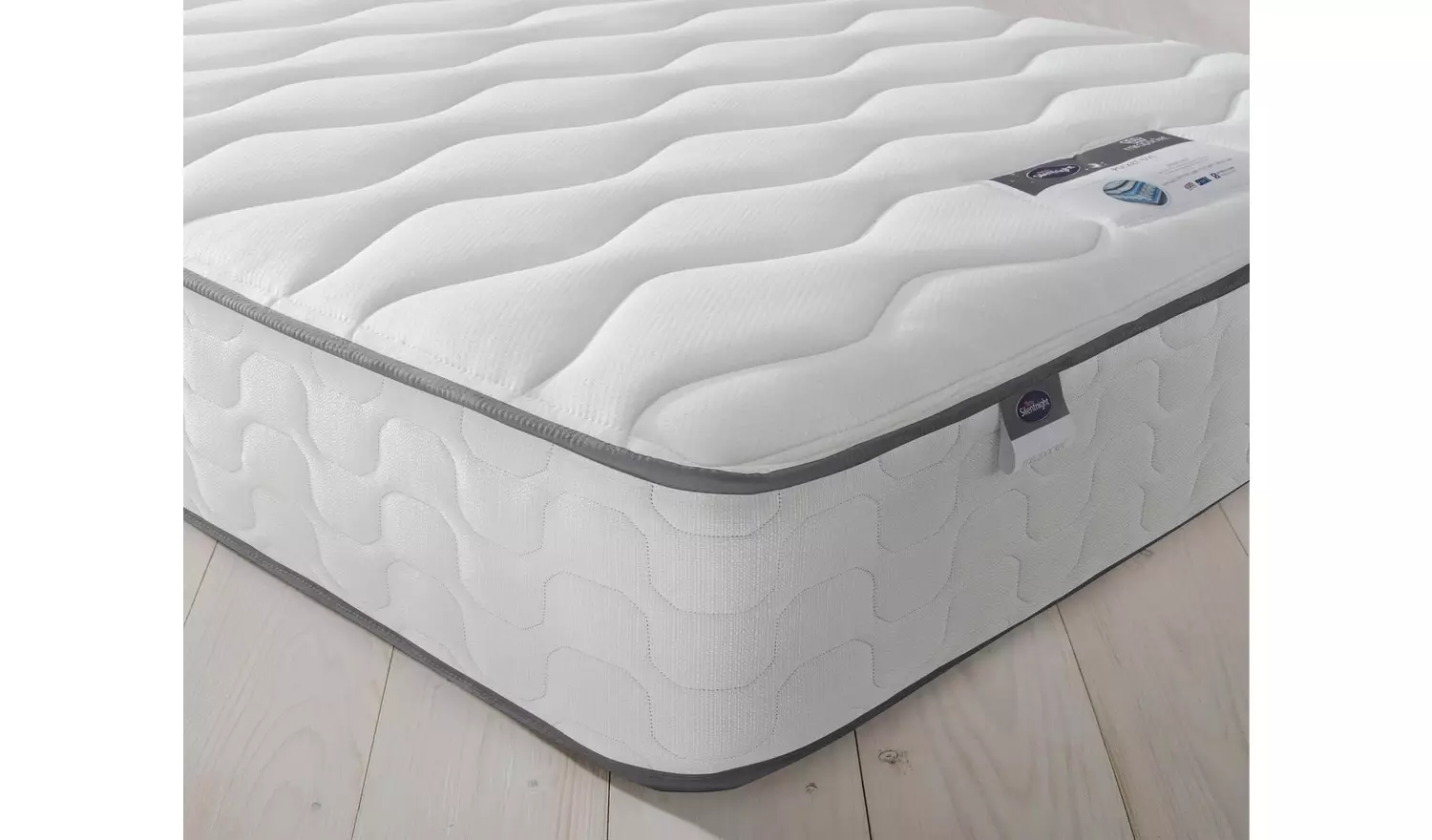 Silentnight Pavia Double Comfort 4 Drawer Divan Bed - Grey