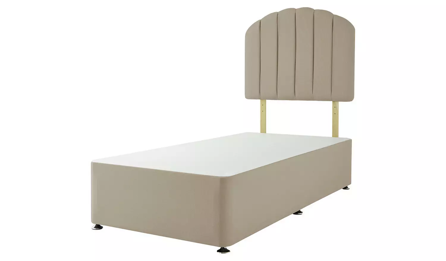 Silentnight Single Divan Bed Base - Sandstone