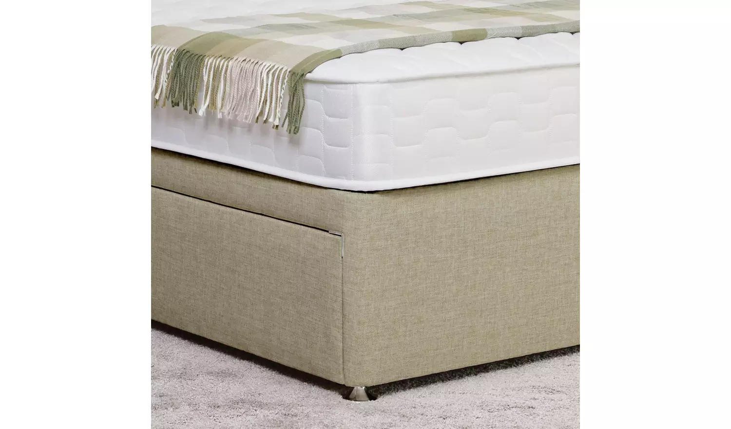 Argos Home Elmdon Double 4 Drawer Divan Bed - Natural