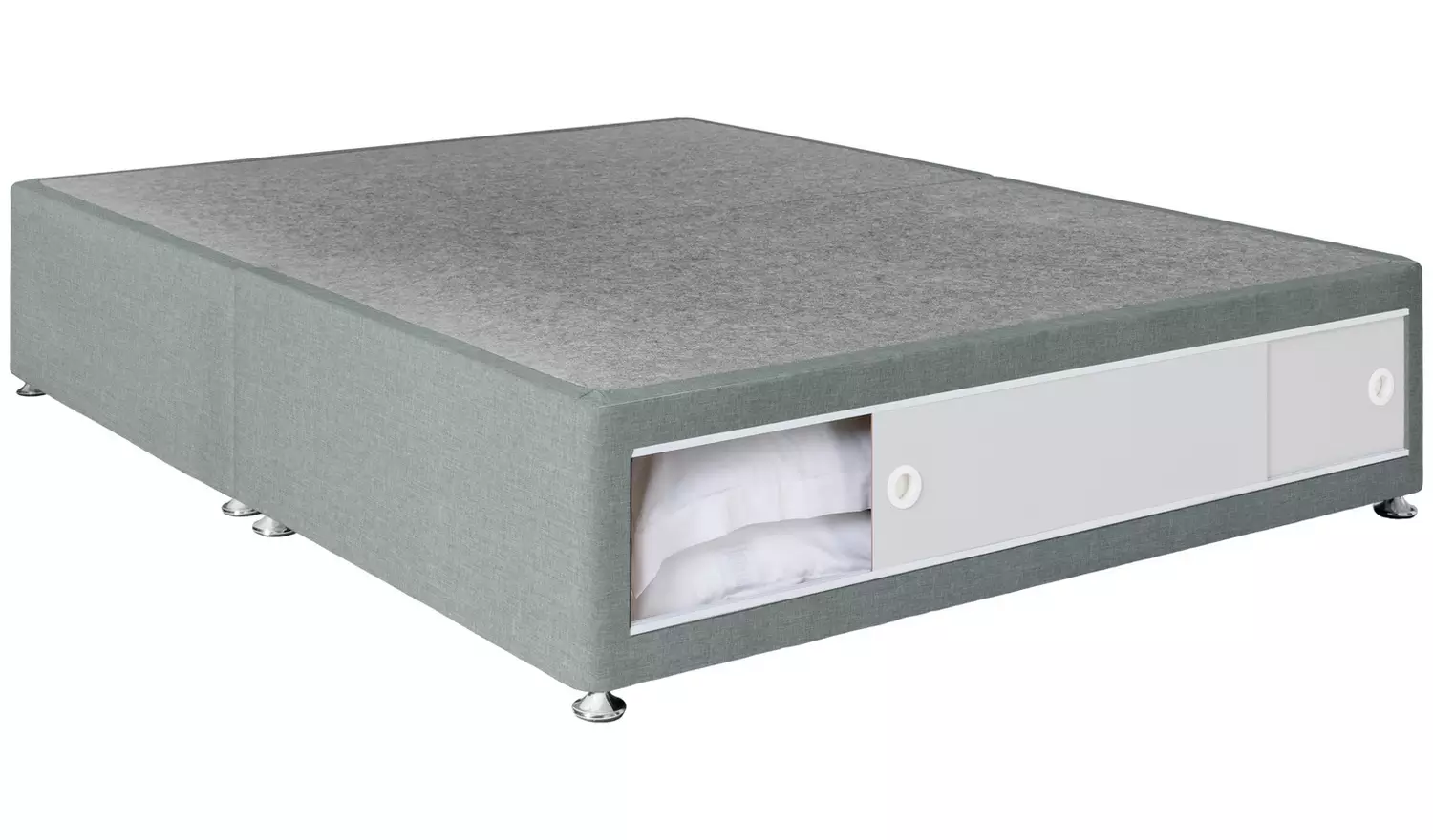 Argos Home Devon Small Double End Slide Divan Bed - Grey