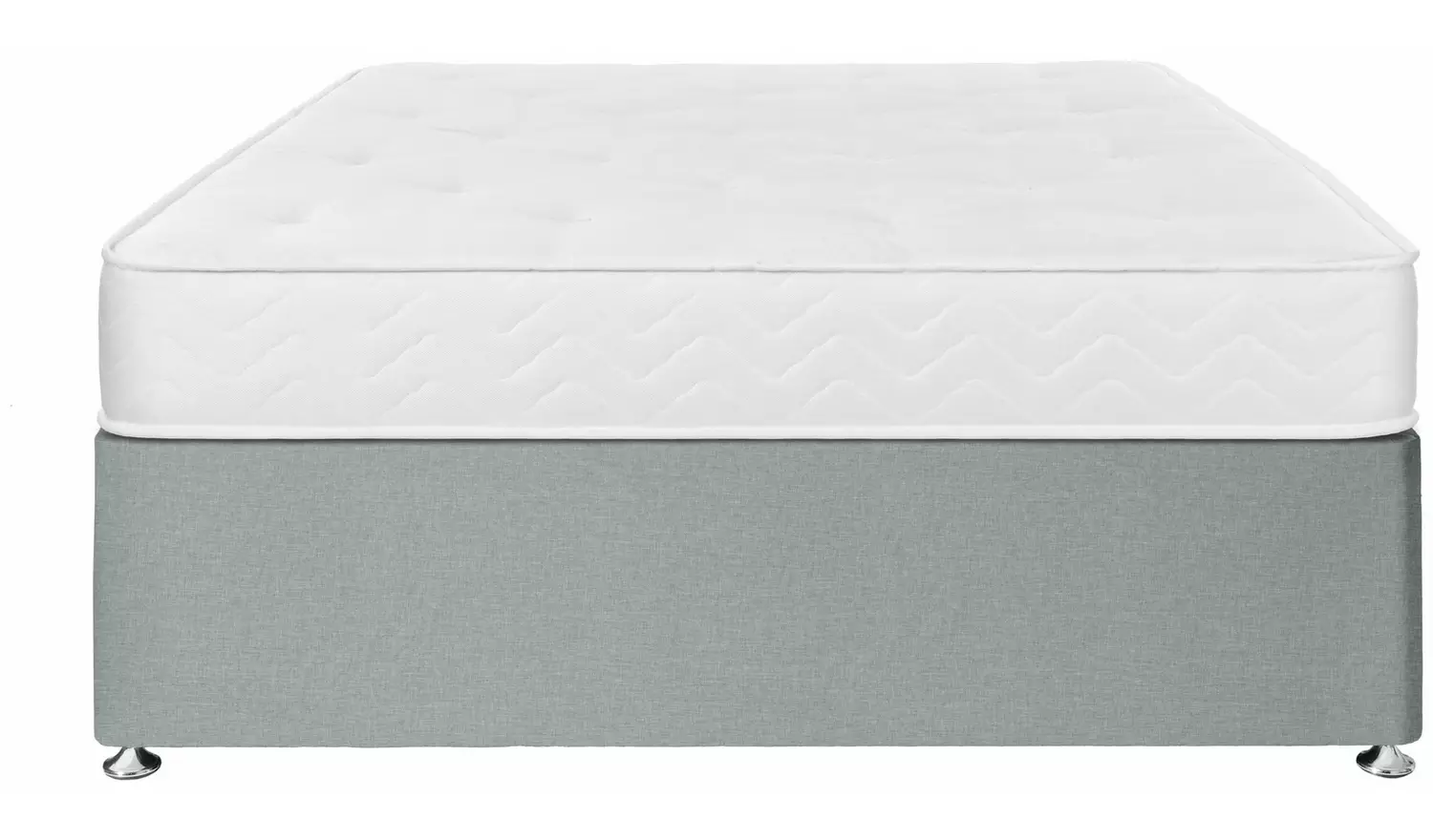 Argos Home Winslow Kingsize 4 Drawer Divan Bed - Grey