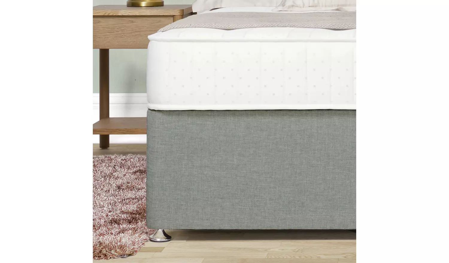 Argos Home Winslow Kingsize 4 Drawer Divan Bed - Grey