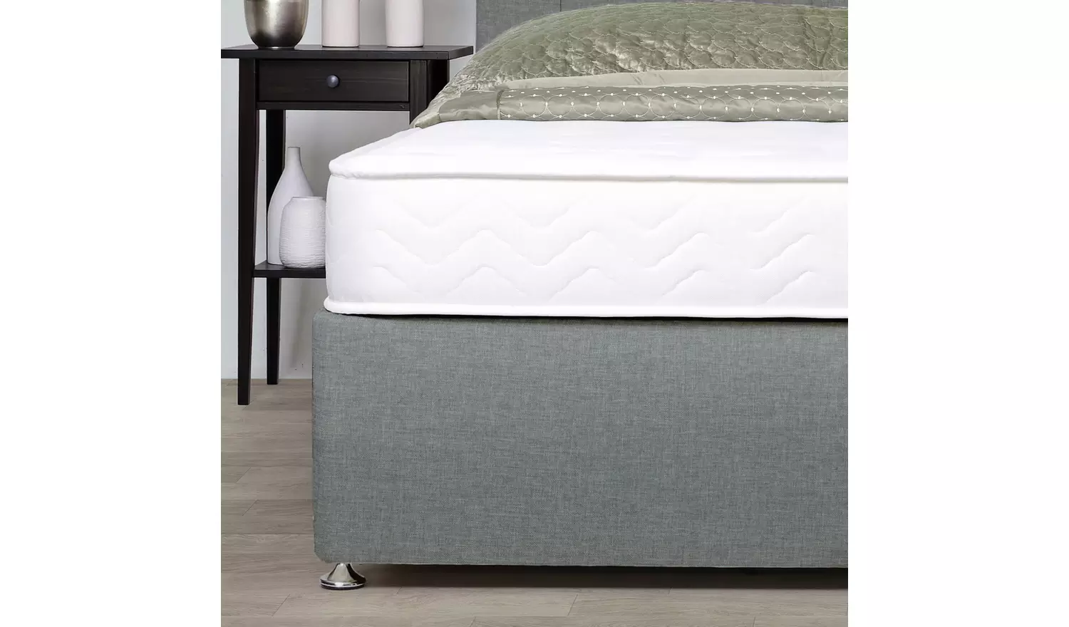 Argos Home Carlton Small Double 4 Drawer Divan Bed - Grey