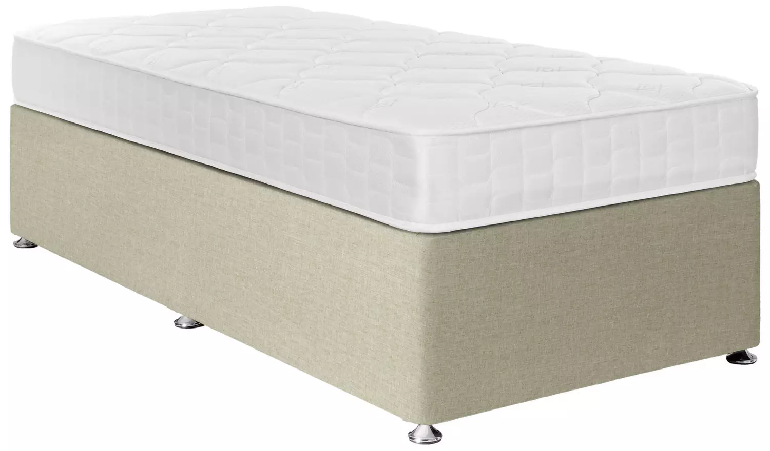 Argos Home Dalham Memory Single Divan Bed - Natural