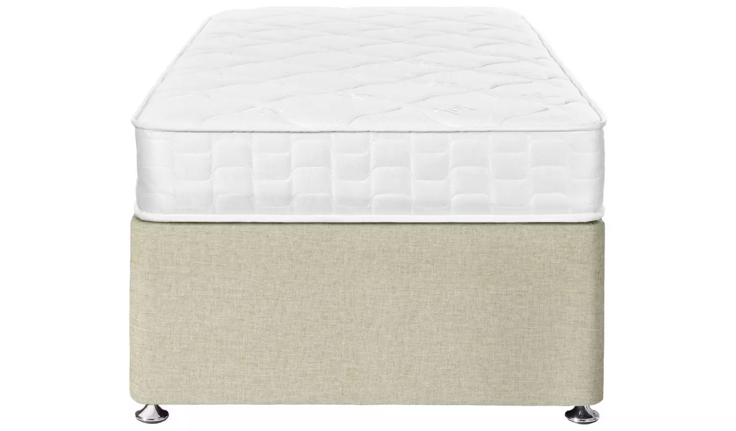 Argos Home Dalham Memory Single Divan Bed - Natural