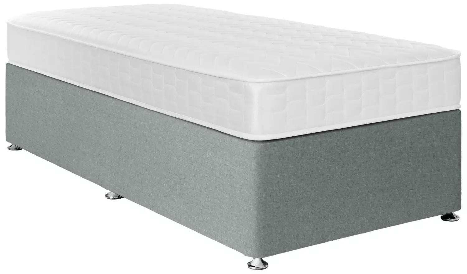 Argos Home Elmdon Memory Single Divan Bed - Grey