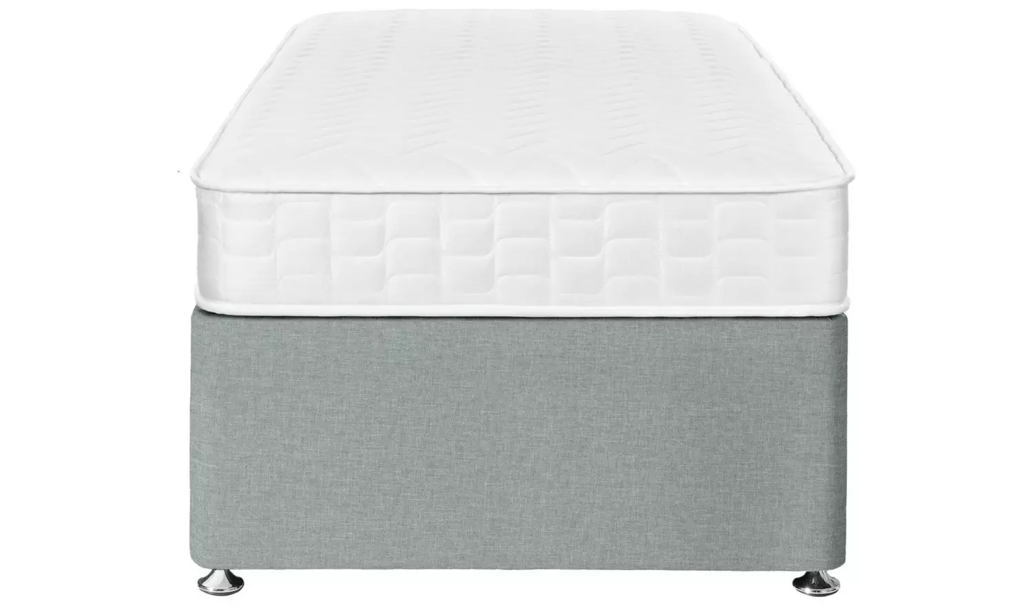 Argos Home Elmdon Memory Single Divan Bed - Grey