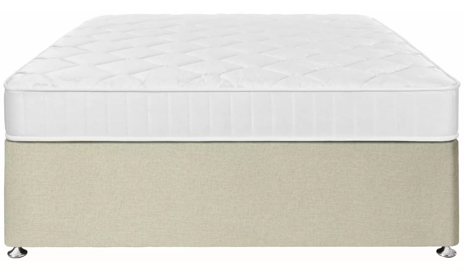 Argos Home Elmdon Memory Double 4 Drawer Divan Bed - Natural