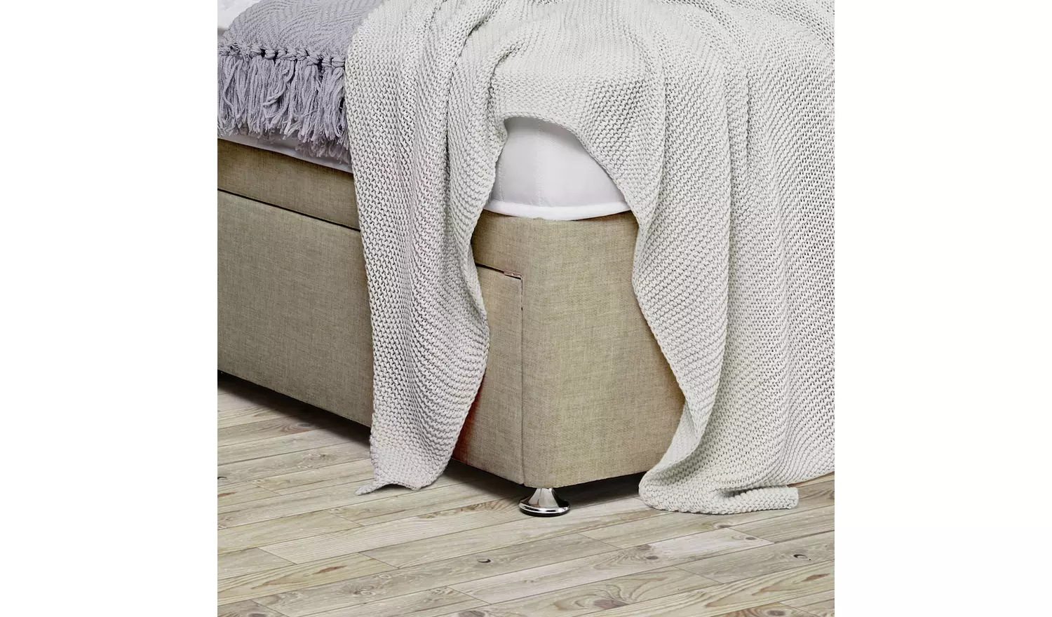 Argos Home Elmdon Kingsize 2 Drawer Divan Bed - Natural