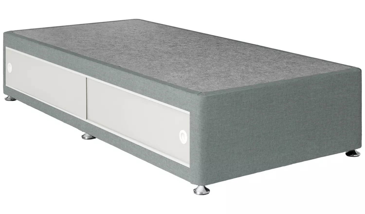 Argos Home Elmdon Comfort Single Side Slide Divan Bed - Grey