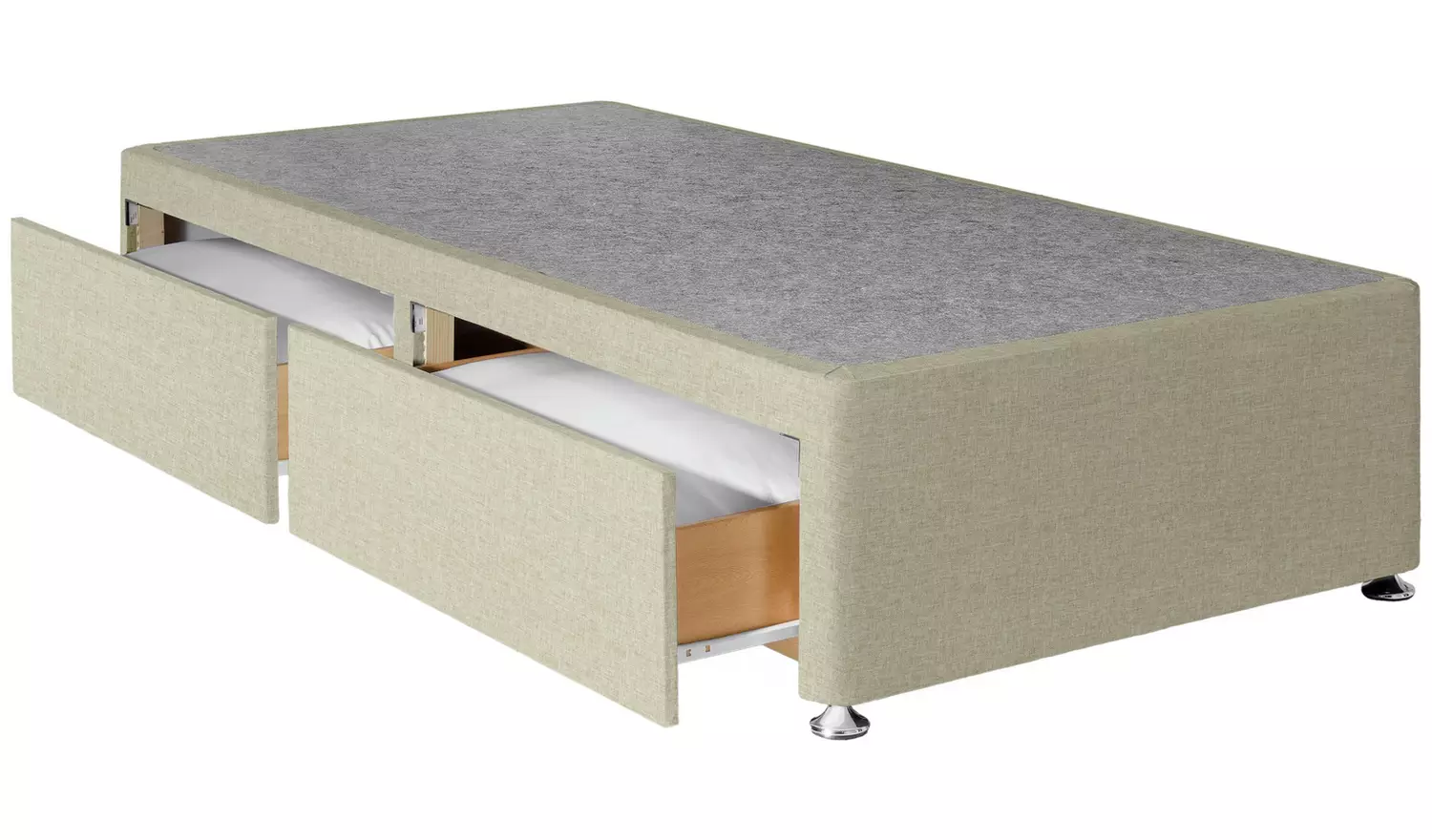 Argos Home Devon Single 2 Drawer Divan Bed - Natural