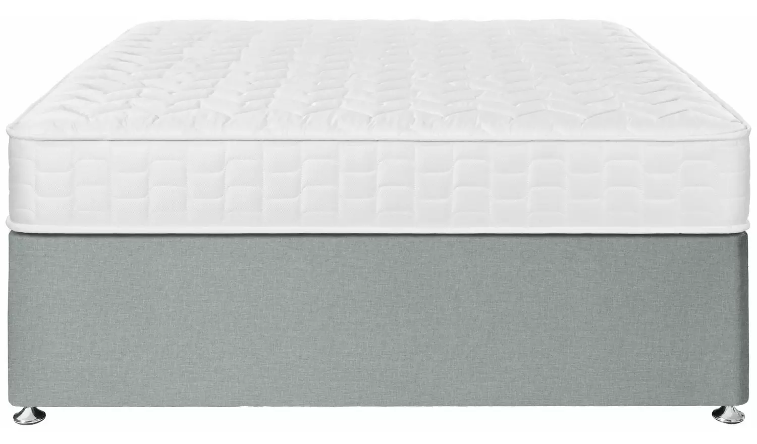 Argos Home Elmdon Deep Ortho Double 2 Drawer Divan Bed- Grey