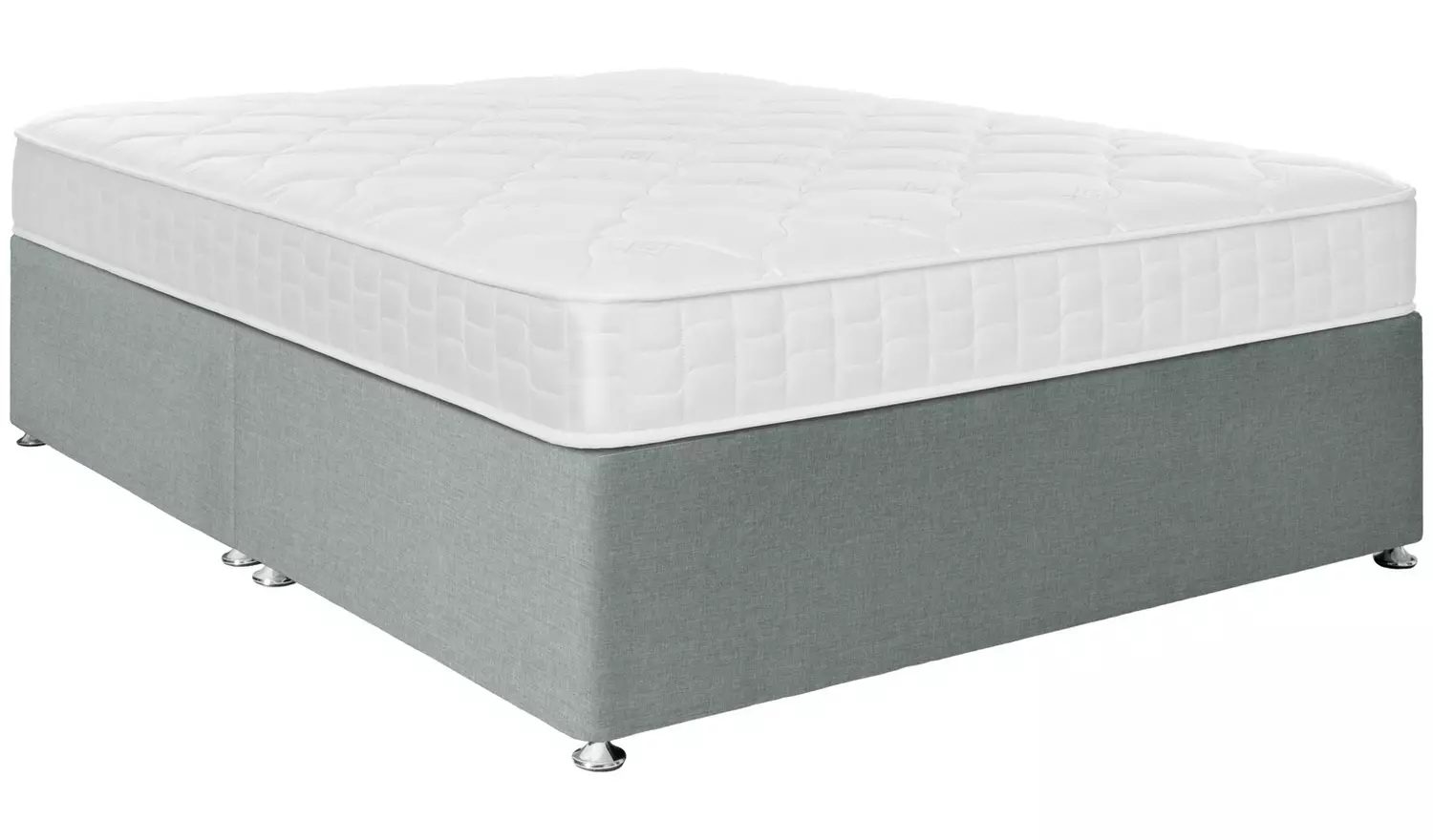 Argos Home Dalham Memory Small Double Divan Bed - Grey