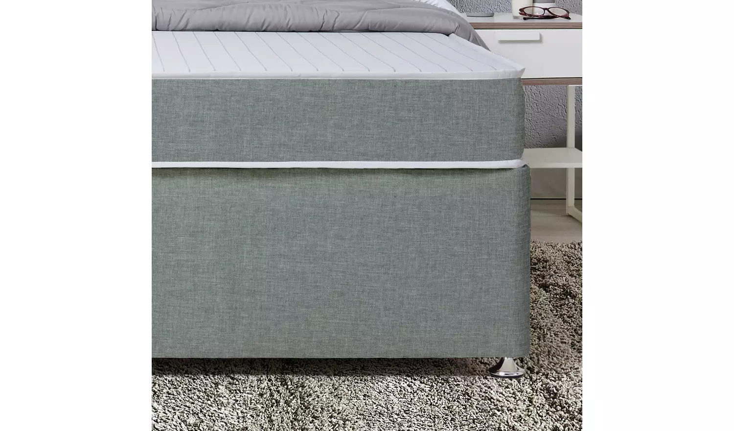 Argos Home Devon Single Divan Bed - Grey