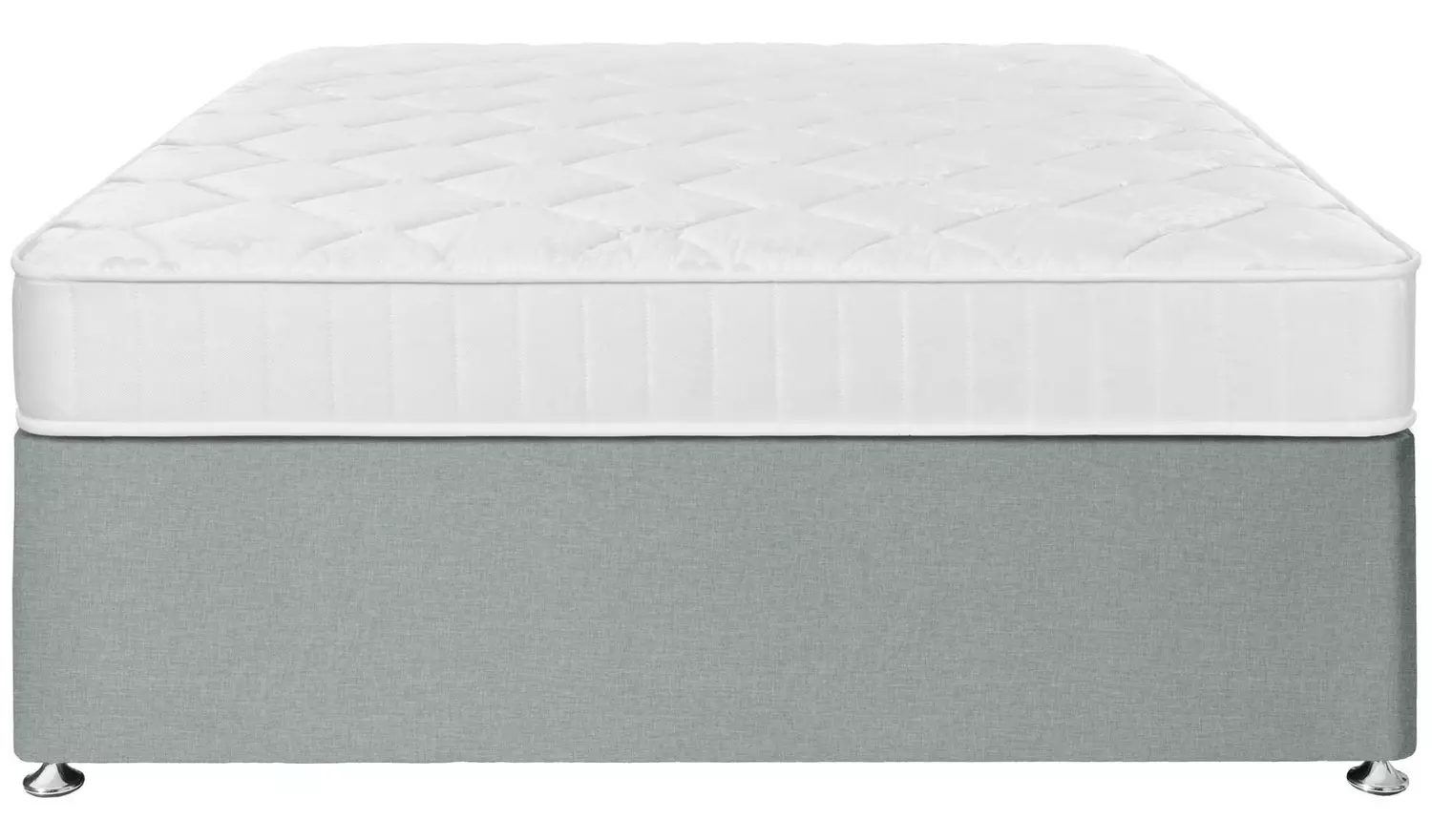 Argos Home Elmdon Small Double 2 Drawer Divan Bed - Grey