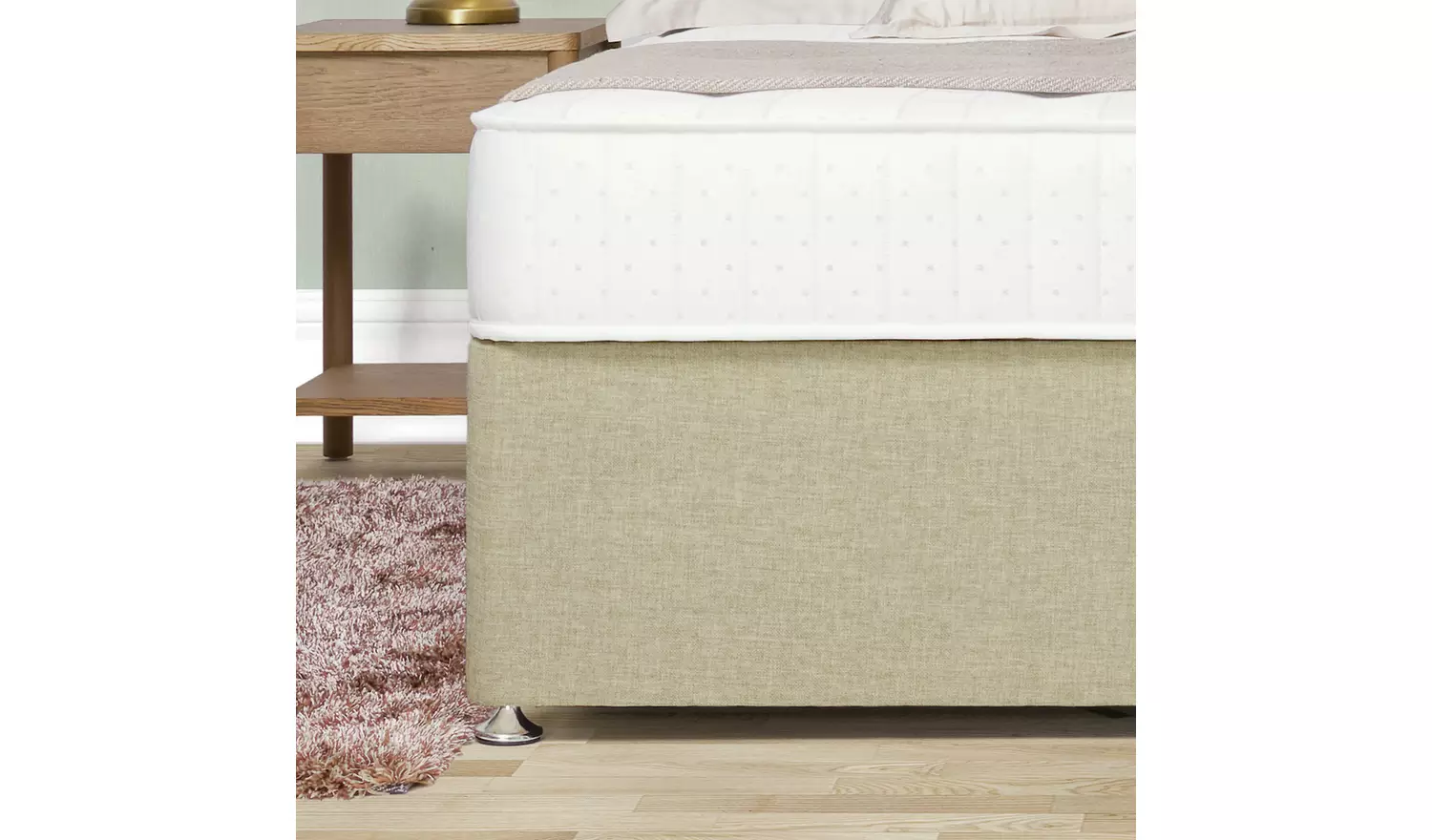 Argos Home Winslow Kingsize 2 Drawer Divan Bed - Natural