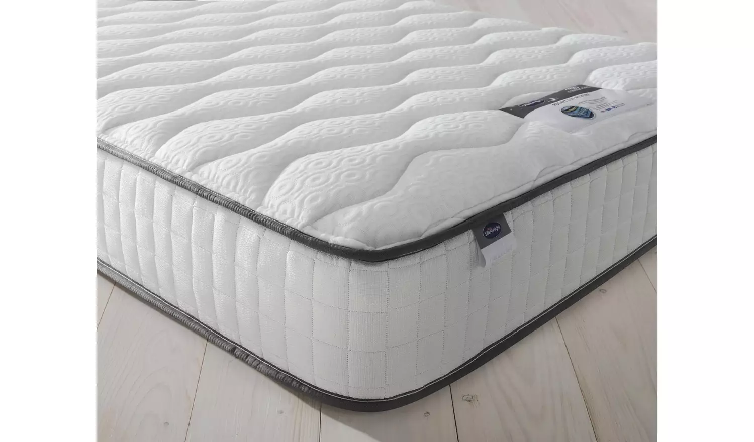 Silentnight Pavia Double Memory 2 Drawer Divan Bed - Grey