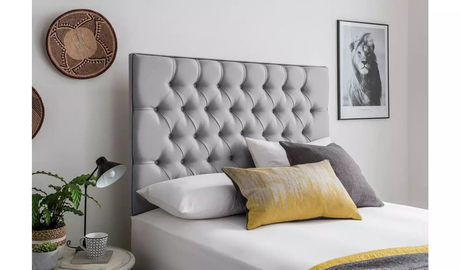 Silentnight Sassaria Kingsize 4 Drawer Divan Set- Grey