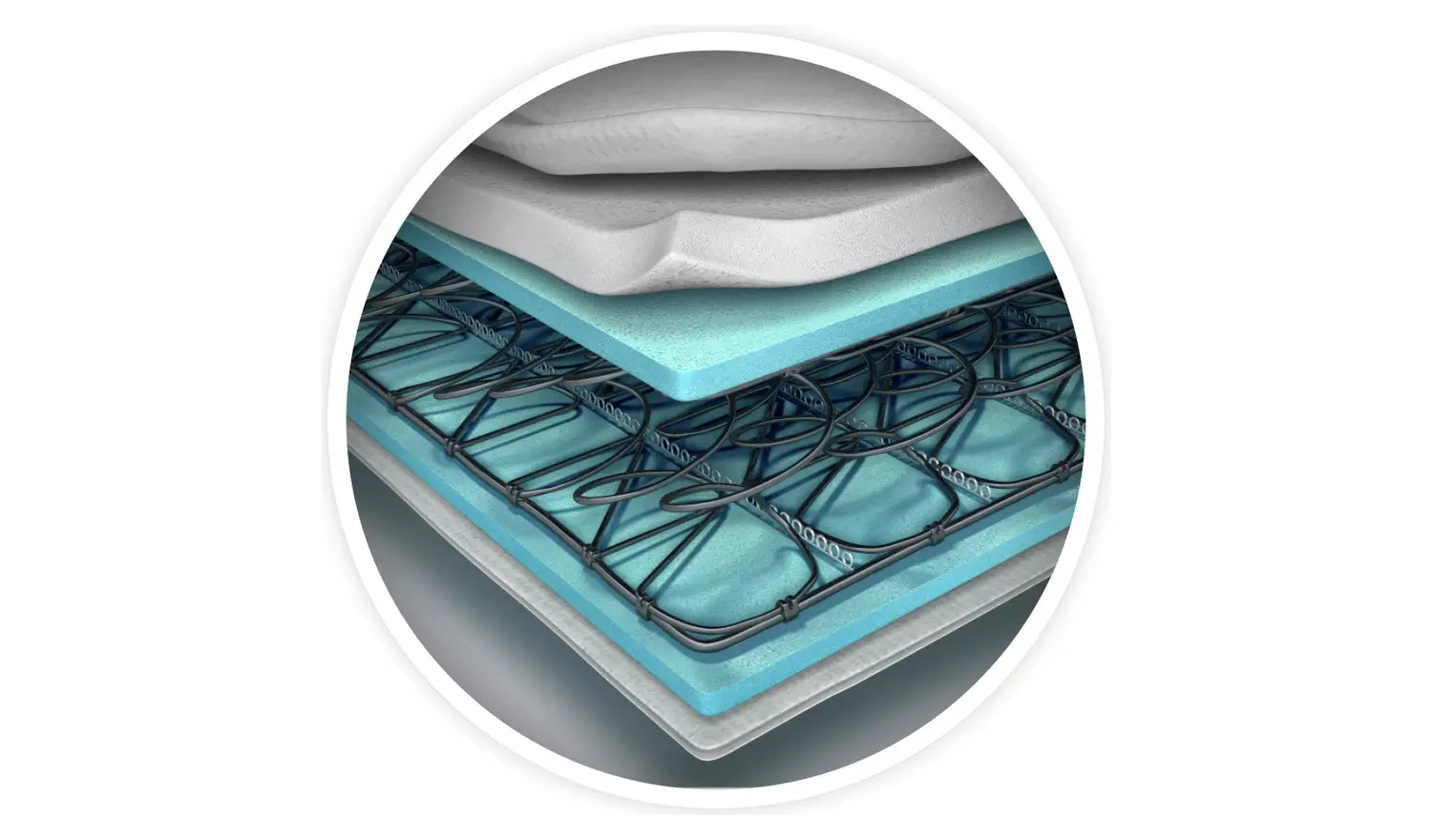 Silentnight Travis Small Double Drawer Divan Bed - Charcoal